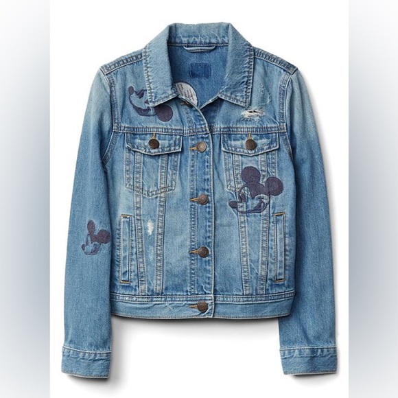 DISNEY GAP MICKEY MOUSE VINTAGE JEAN JACKET - Picture 1 of 4
